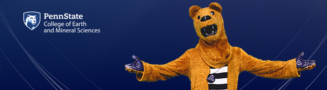 Penn State College of Earth and Mineral Sciences Virtual Visits - Nittany Lion Mascot 