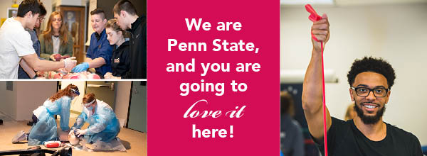 Penn State Fayette Students in Classroom: We are Penn State and you are going to love it here.