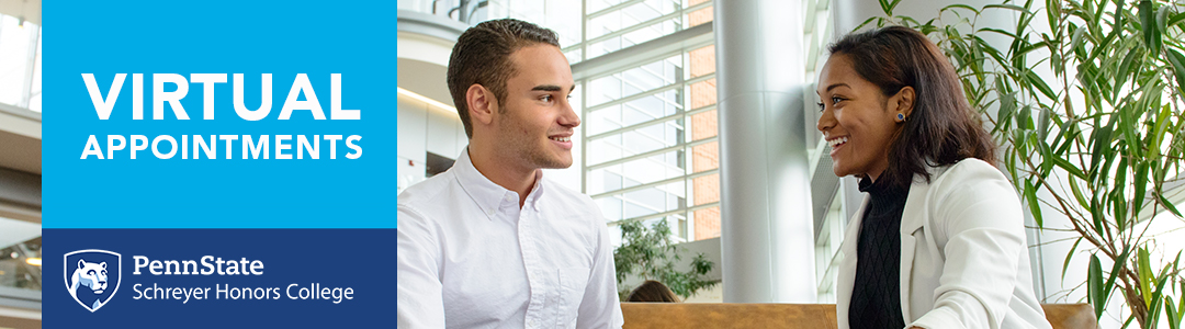 Penn State Admissions Virtual Appointments - Counselor with Student